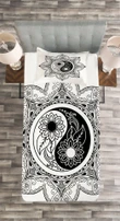 Boho Mandala Sign Printed Bedspread Set Home Decor
