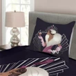 Fur Collar Lady Printed Bedspread Set Home Decor