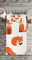 Simple Style Cartoon Animals Printed Bedspread Set Home Decor