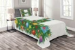 Uppercase Letter Tree Pattern Printed Bedspread Set Home Decor
