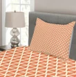 Groovy Soft Triangles Pattern Printed Bedspread Set Home Decor