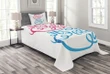 It's A Girl Boy Pattern Printed Bedspread Set Home Decor
