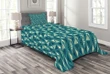 Abstract Oriental Stripes Pattern Printed Bedspread Set Home Decor