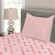 Romantic Polka Dots Printed Bedspread Set Home Decor