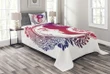 Oriental Crescent Moon Printed Bedspread Set Home Decor