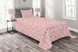 Romantic Polka Dots Printed Bedspread Set Home Decor