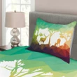 Desert Hunter Graphic Printed Bedspread Set Home Decor