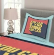 You Can Do It Printed Bedspread Set Home Decor