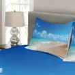 Tropical Ocean Waves Printed Bedspread Set Home Decor
