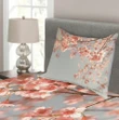 Scenery Sakura Trees Pattern Printed Bedspread Set Home Decor