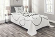 Romantic Curly Dream Pattern Printed Bedspread Set Home Decor