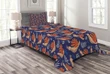 Leaves Polka Dots And Snails Pattern Printed Bedspread Set Home Decor