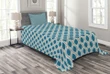 Influences Motif Spotted Pattern Printed Bedspread Set Home Decor