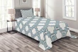 Portuguese Pattern Printed Bedspread Set Home Decor