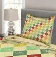 Stars And Victorian Swirls Pattern Printed Bedspread Set Home Decor