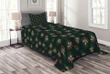 Night At Woodland Insects Printed Bedspread Set Home Decor
