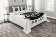 Time For A Coffee Break Printed Bedspread Set Home Decor