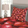 Strawberries Ripe Fruits Printed Bedspread Set Home Decor