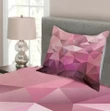 Triangle Diamond Shape Pattern Printed Bedspread Set Home Decor