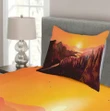 Forest Idyllic Morning Printed Bedspread Set Home Decor
