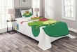 Funny Animal Catches A Bug Pattern Printed Bedspread Set Home Decor