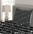 Musical Note Print Pattern Printed Bedspread Set Home Decor