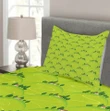 Country House On Hills Pattern Printed Bedspread Set Home Decor