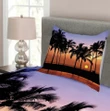 Sunset On Big Island Pattern Printed Bedspread Set Home Decor
