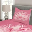 Lotus Meditation Yoga Pattern Printed Bedspread Set Home Decor