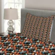 Brush Marks Colorful Pattern Printed Bedspread Set Home Decor