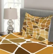 Stained Glass Shapes Pattern Printed Bedspread Set Home Decor
