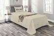 Lazt Sleepy Cat Spotted Pattern Printed Bedspread Set Home Decor