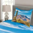 Landscape Of Mountain Printed Bedspread Set Home Decor