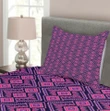 Bohemian Vibrant Composition Pattern Printed Bedspread Set Home Decor