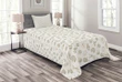 Forest Animals And Items Pattern Printed Bedspread Set Home Decor