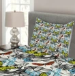 Retro Polka Dots Pattern Printed Bedspread Set Home Decor