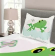 Nursery Jumping Animal Pattern Printed Bedspread Set Home Decor