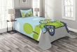 Puppy On The Road Pattern Printed Bedspread Set Home Decor