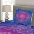 Groovy Motif Printed Bedspread Set Home Decor