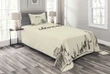 Sketch Style Moscow Pattern Printed Bedspread Set Home Decor