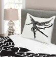 Woman With Wings Pattern Printed Bedspread Set Home Decor