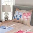Baby Socks Newborn Pattern Printed Bedspread Set Home Decor