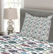 Seafood Cuisine Pattern Printed Bedspread Set Home Decor