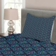 Geometrical Motif Unique Pattern Printed Bedspread Set Home Decor