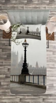 Westminster Tower Bridge Printed Bedspread Set Home Decor