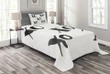 Classic Old Fashion Letters Pattern Printed Bedspread Set Home Decor