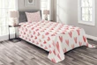 Retro Style Art Shapes Pattern Printed Bedspread Set Home Decor