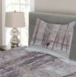 Horse Forest Stands Pattern Printed Bedspread Set Home Decor
