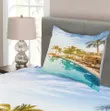 Resting Under Palms Printed Bedspread Set Home Decor