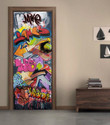 Graffiti Pop Art Pattern Printed Door Cover Home Decor
